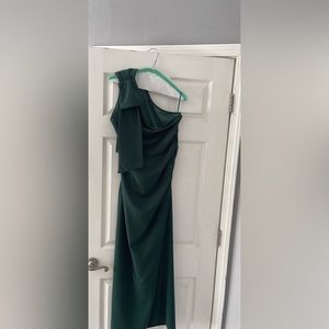 Emerald green one should bow dress